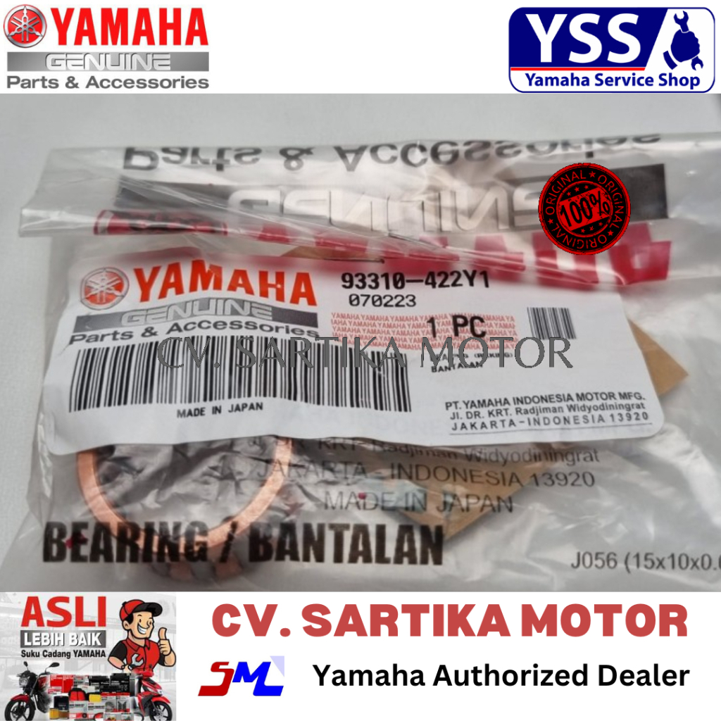 LAHER BAMBU STANG SEHER BAGIAN BAWAH RX KING / BEARING (RXKING) / 93310- 422Y1