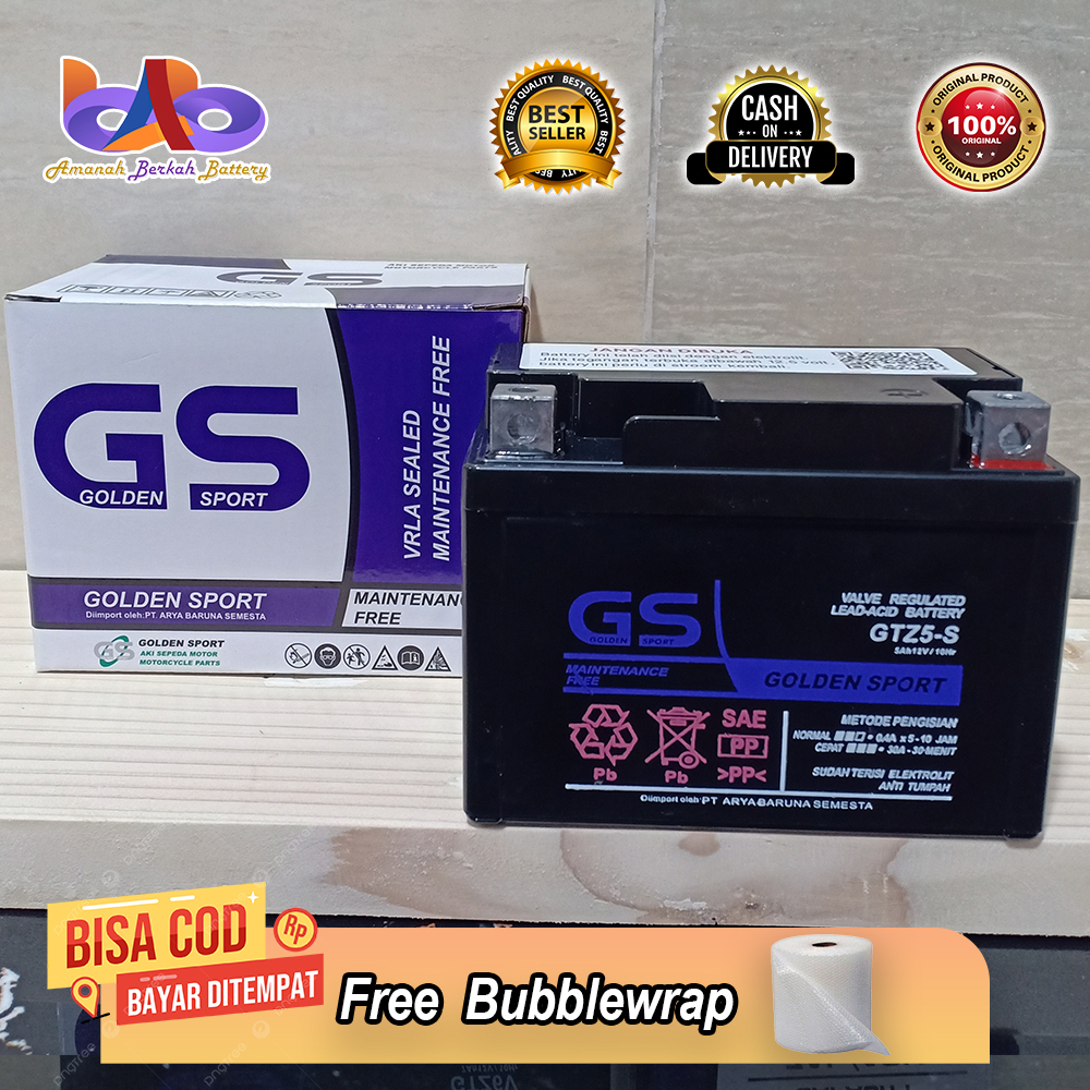 Aki Motor Honda Beat Pop, Beat Street, Beat Esp Cw, Beat Street Esp, Aki Motor GS GTZ5S Aki Kering M