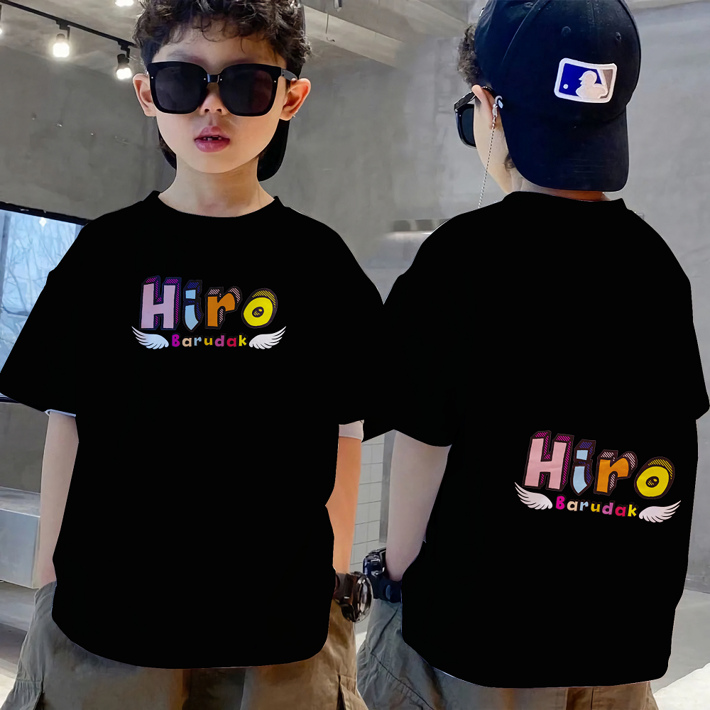 KAOS ANAK KAOS DEWASA LAKI LAKI ANAK PEREMPUAN HIRO BARUDAK BRANDED TEE PREMIUM IMPORT BAJU ANAK LAK