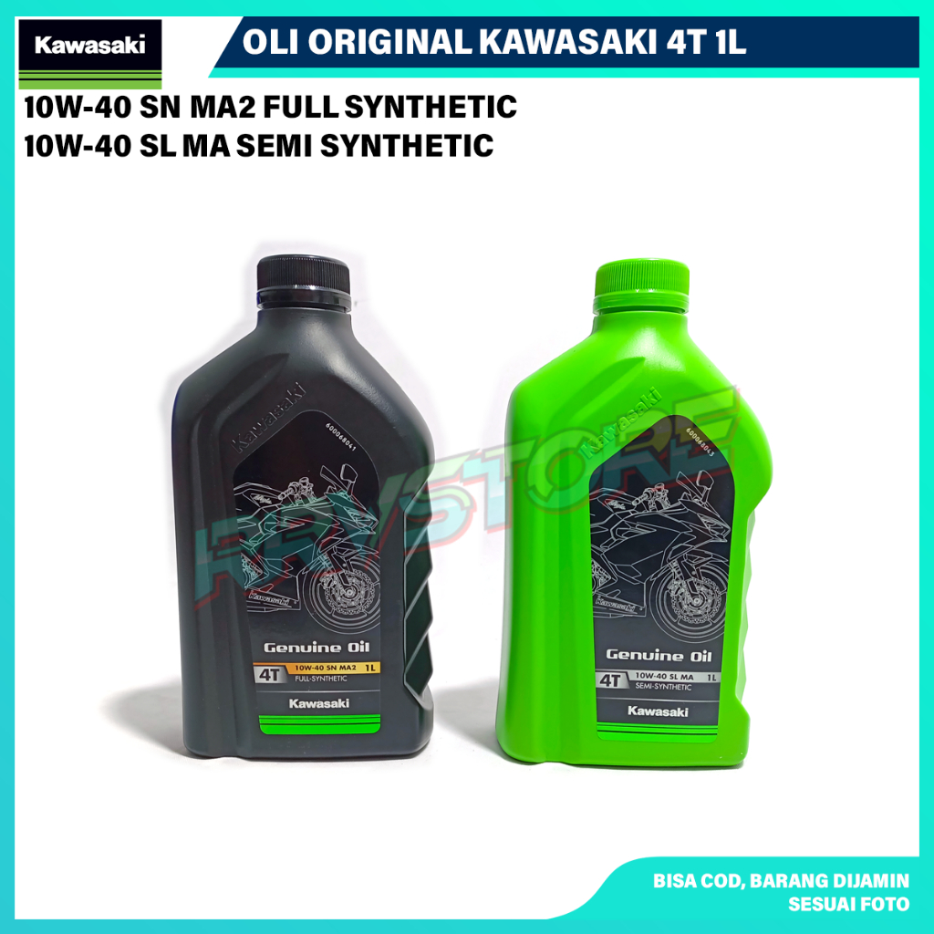 OLI KAWASAKI ULTIMATE ORIGINAL 4T 1L SN MA2 FULL SYNTHETIC/SEMI SYNTHETIC OLI KGO 4T