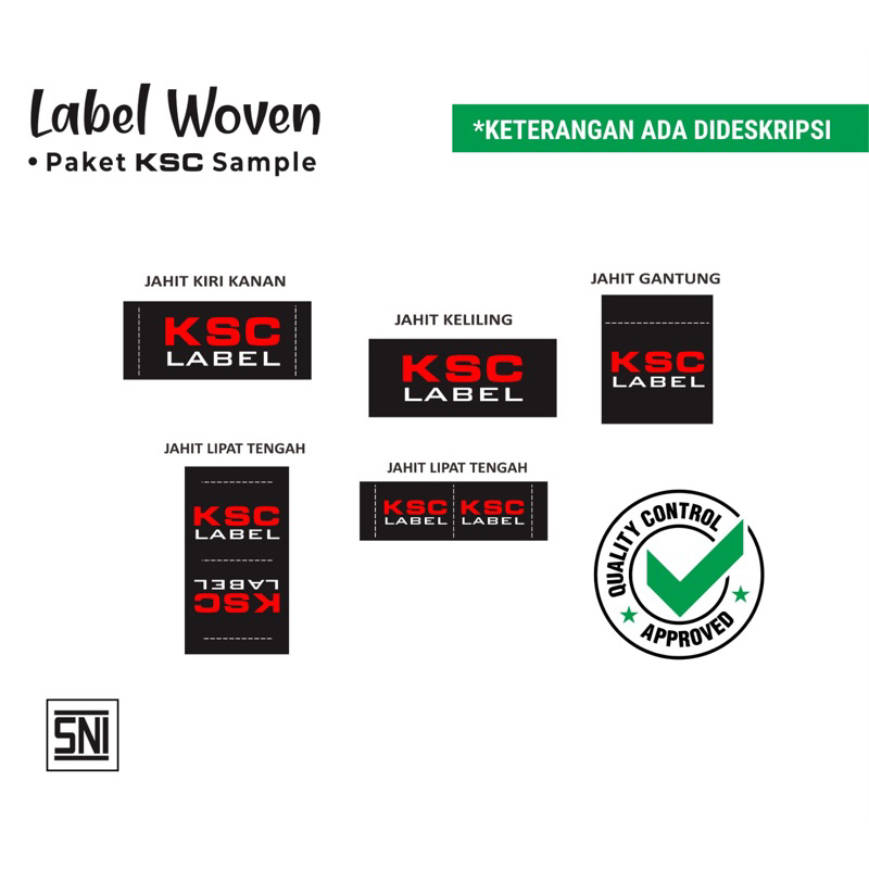 Label woven Hijab Minim 5000 PC Image 3