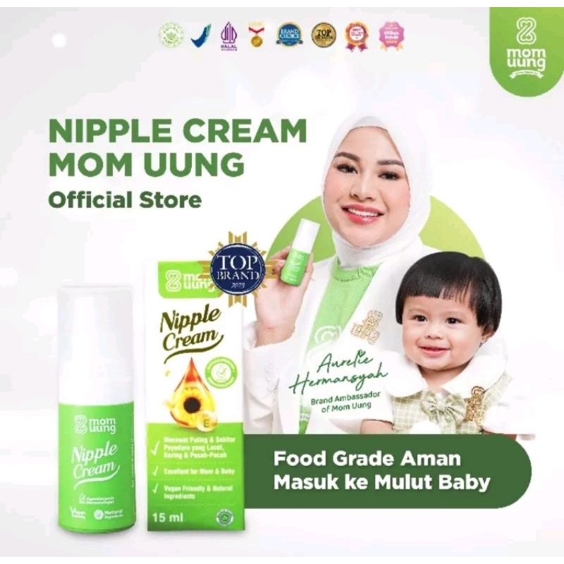 Mom Uung Nipple Cream Salep puting lecet aman untuk bayi