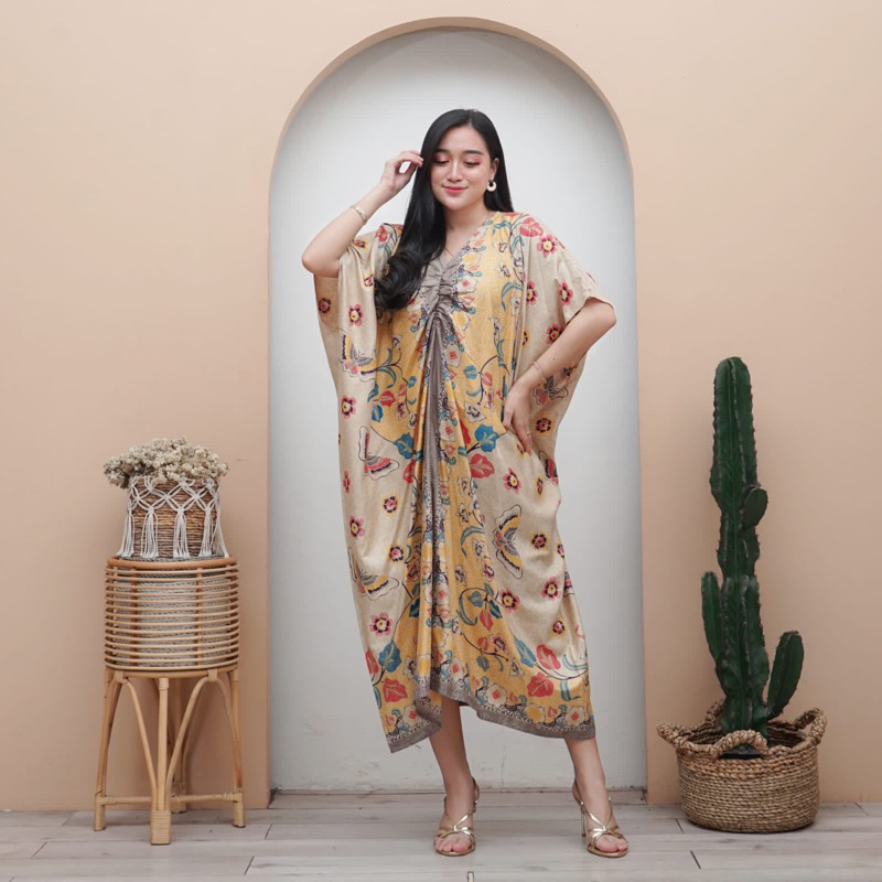 [PROMO] DASTER LOWO KAFTAN ENCIM JUMBO LD 140 MUAT BB 100 KG BAHAN RAYON BUSUI LENGAN PENDEK DASTER 