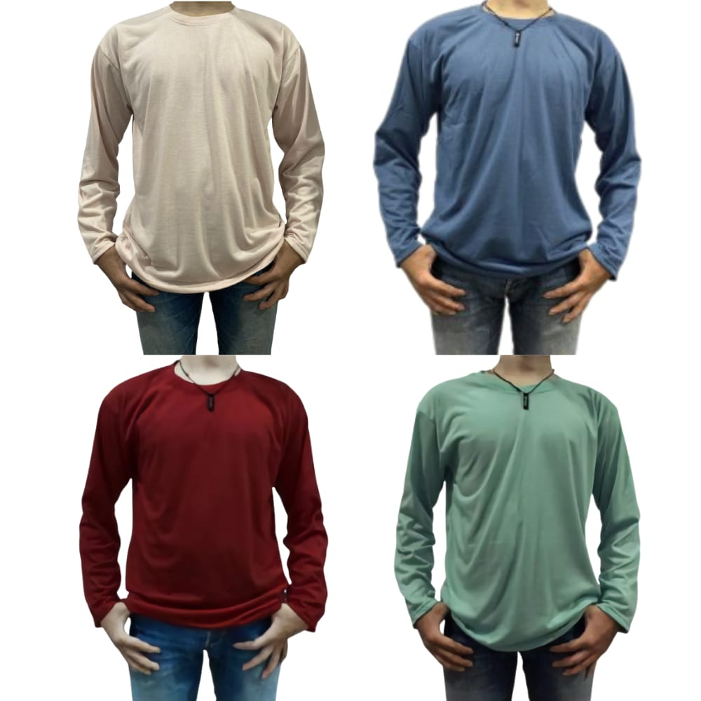 Kaos Tangan PANJANG Polos / Kaos Polos Unisex / Kaos Polos Tangan PANJANG Dewasa / Kaos Tangan PANJA