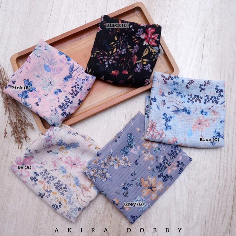 Hijab Motif Segi Empat (Bunga Kecil)