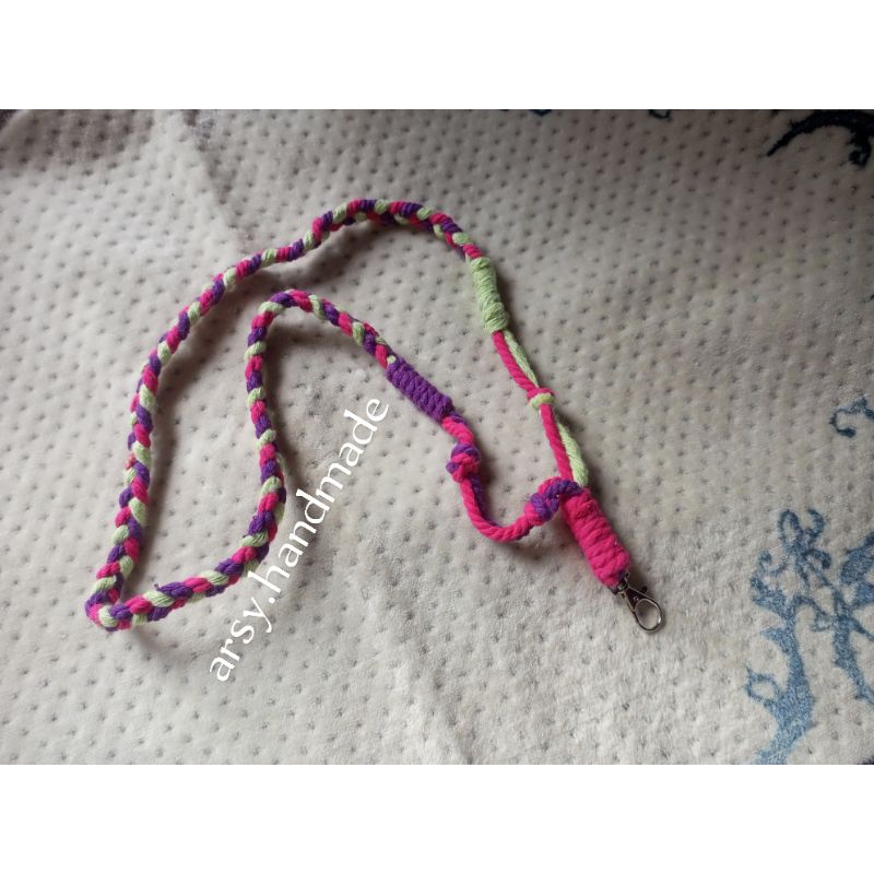 

Tali ID Card Macrame, Gantungan ID Card Lanyard, Tali Hp.