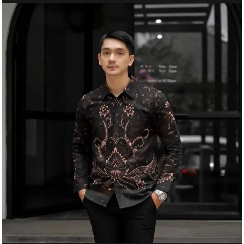 Batik Pria Dewasa Lengan Panjang-Baju Batik Pria/Batik Pria/Kemeja Batik Ukuran M L XL XXL