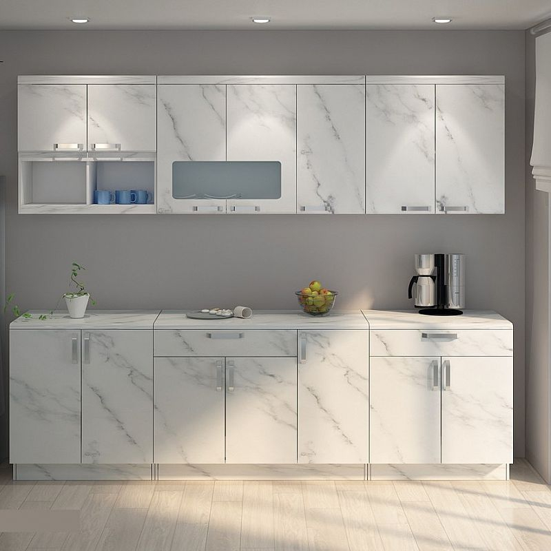 KITCHEN SET / LEMARI DAPUR / RAK DAPUR MINIMALIS MODERN MARBLE