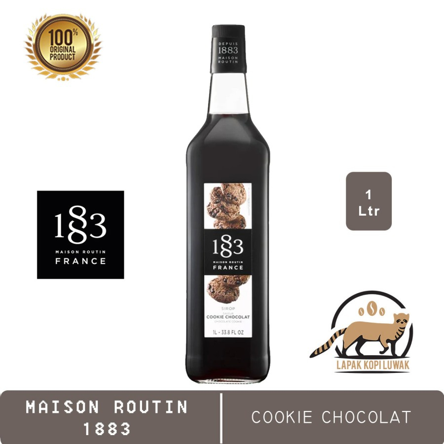 

Chocolate Cookie Syrup merk 1883 Maison Routin