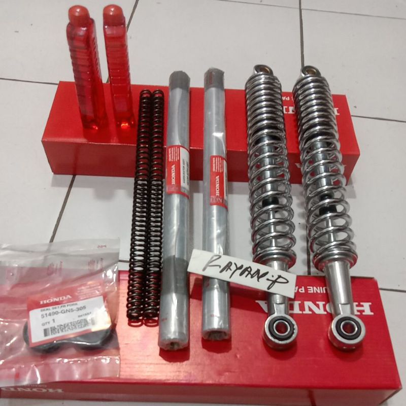 sok depan + belakang Supra lama Supra fit lama Supra x lama per+sok+oli+sil