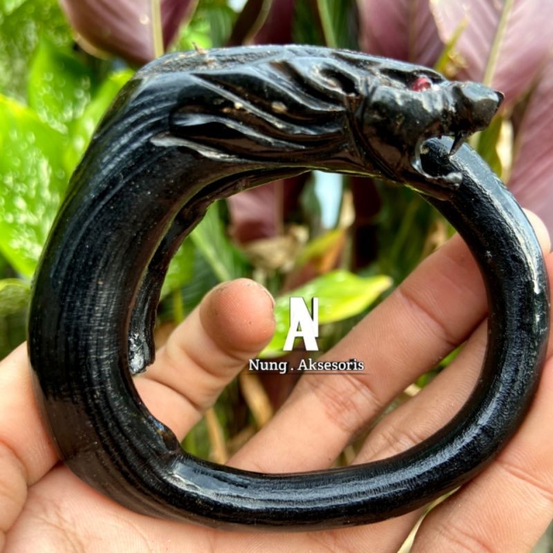 gelang akar bahar hitam macan maung