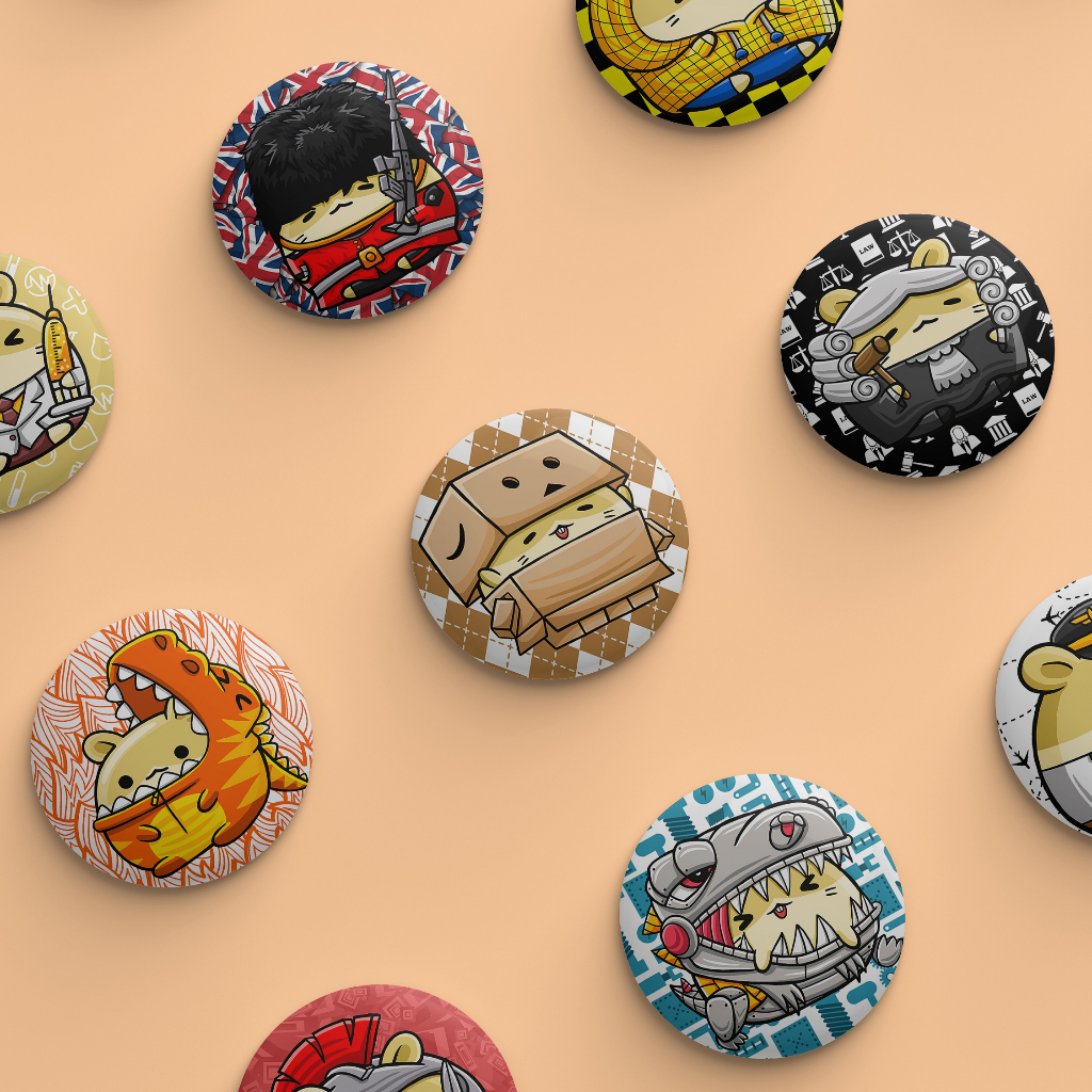 Pin Peniti Bros Motif Lottier Lucu