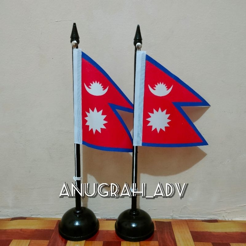 

tiang kayu bendera meja NEPAL