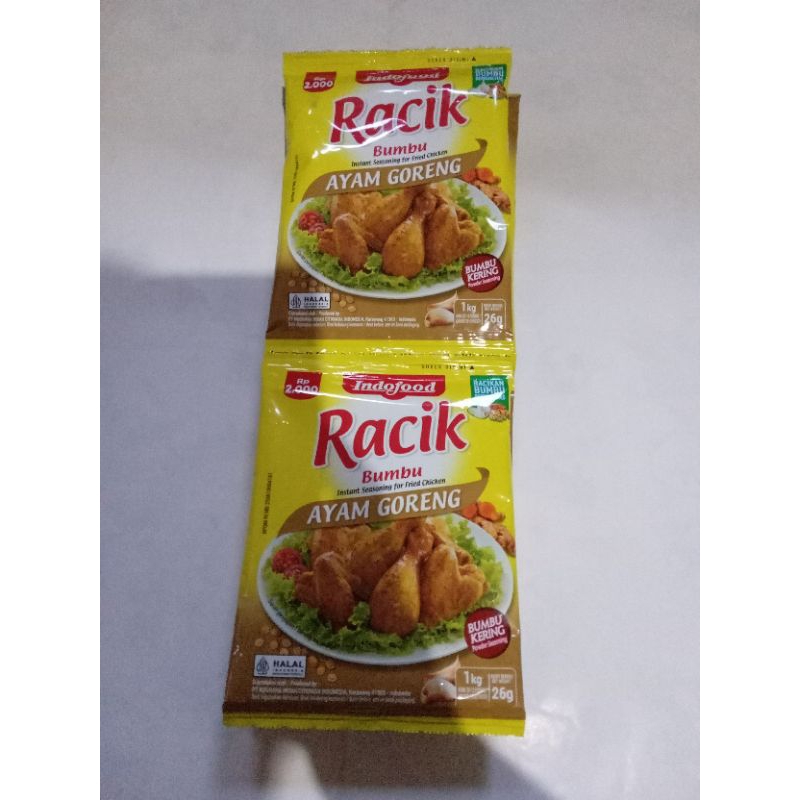 

Racik Bumbu Ayam Goreng / Renceng (10 pcs)