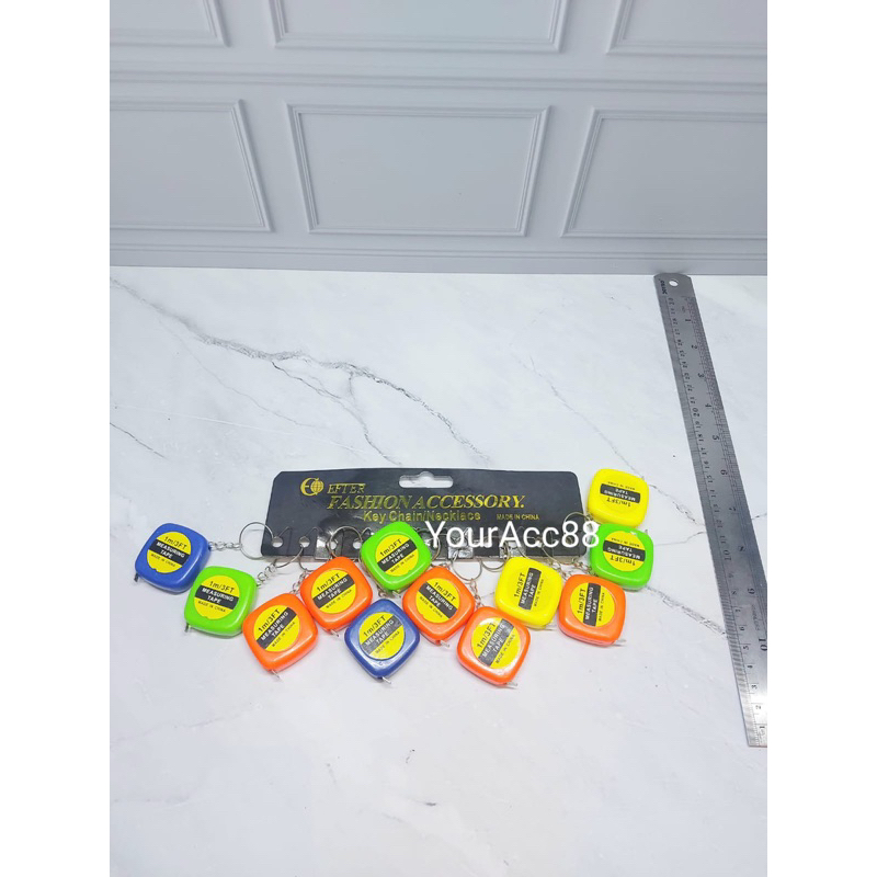 YOUR_ACC_88 (12pcs) GROSIR GANTUNGAN KUNCI LUCU KARAKTER isi 12pcs GANTUNGAN KUNCI METERAN / GANCI K