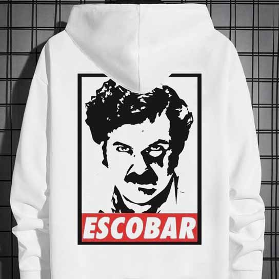 Jaket Hoodie Pablo Escobar Bahan Cotton Fleece [Hoodie Jumper & Ritsleting]