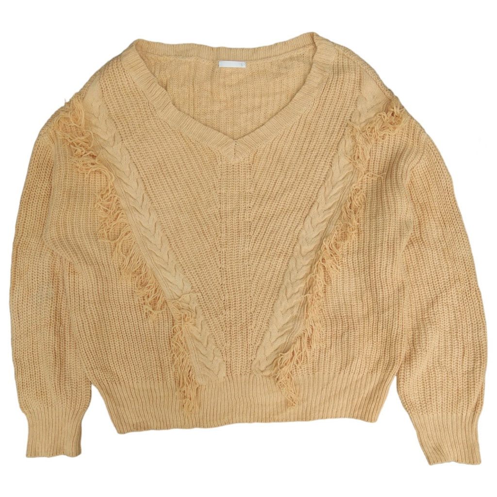 KNITWEAR RAJUT GU UNIQLO KEPANG CROP OVERSIZE RAWIS