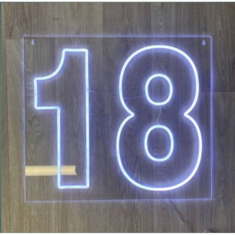 Nomer Rumah, Nomor Rumah, Nomer Rumah Custom, Neon Flex Custom Angka.