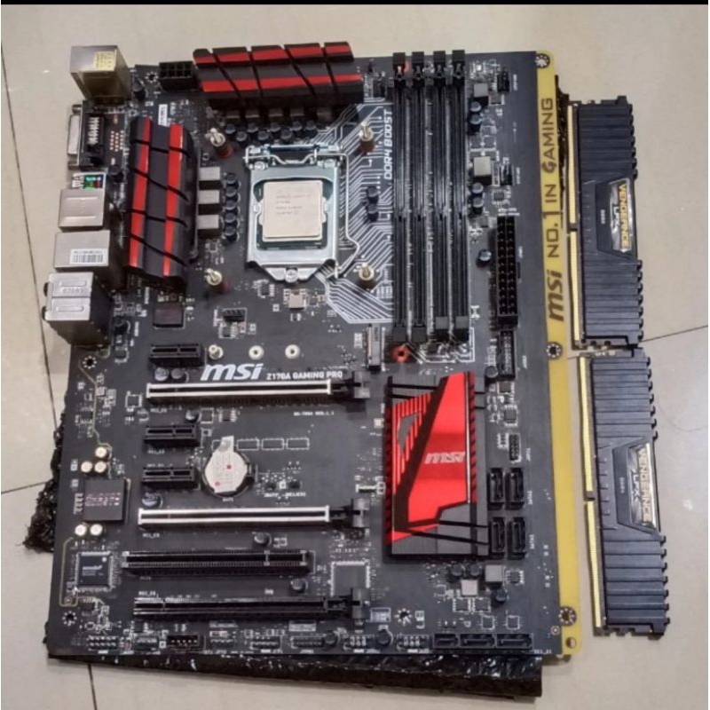 PAKET MOBO MSI Z170A GAMING PRO + i7 7700k + ddr4 16b ( 2x8)