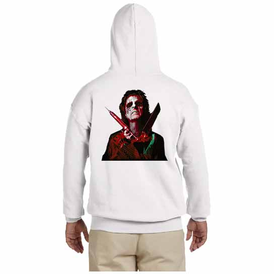 Jaket Hoodie Alice Cooper Bahan Cotton Fleece [Hoodie Jumper & Ritsleting]