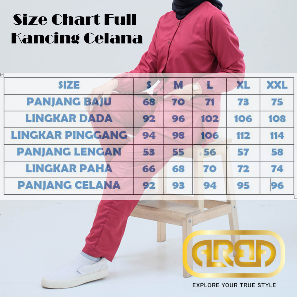 Baju seragam oka full kancing slim fit bahan toyobo