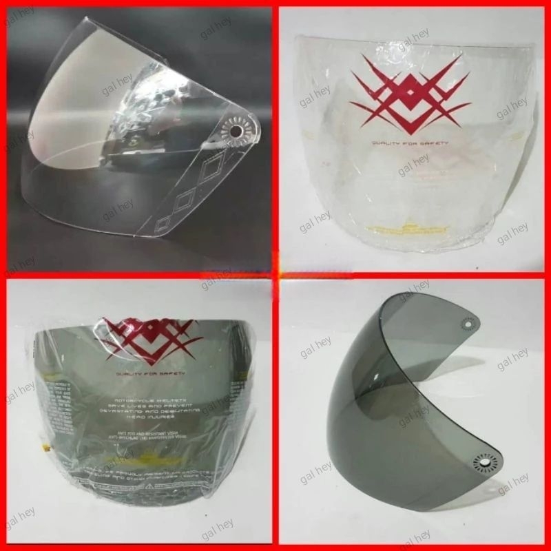 kaca helm standar murah, pluto, arl gsp hmr nvr standar