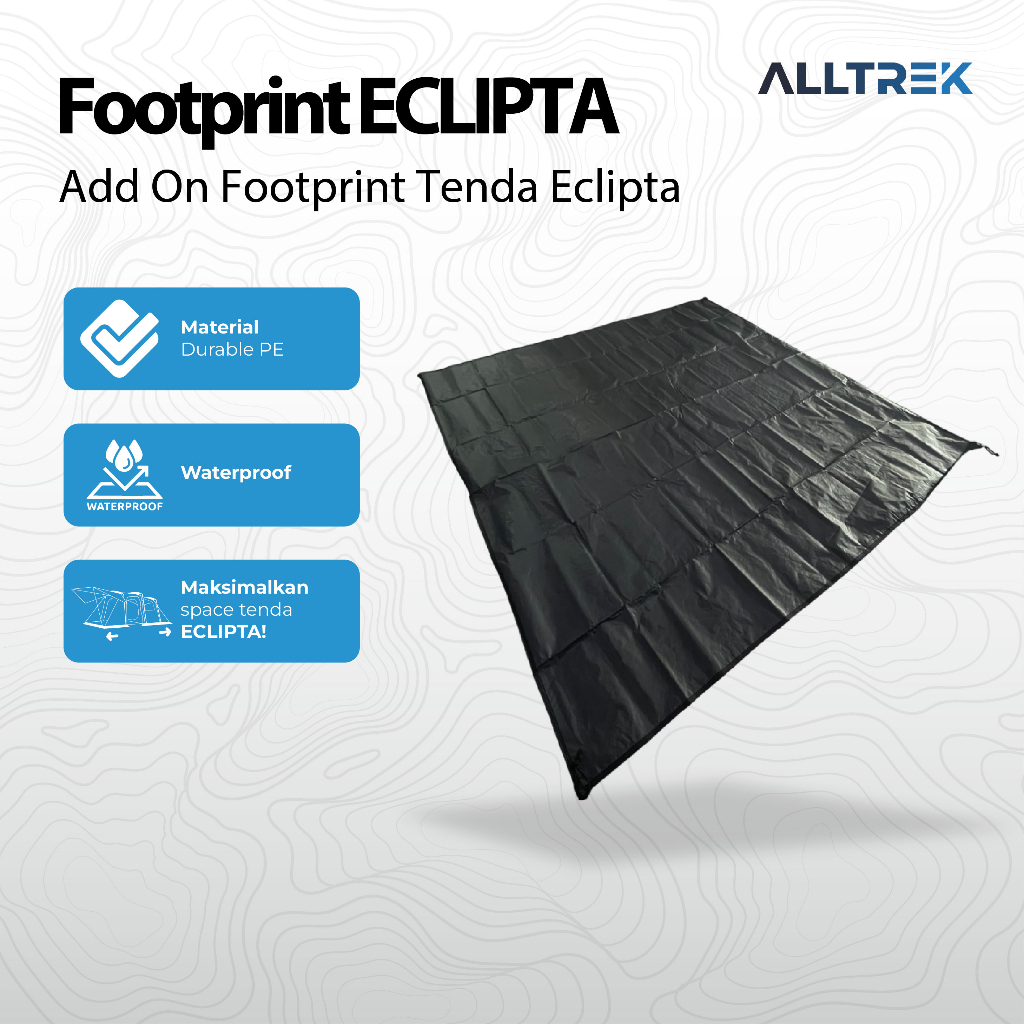 ALLTREK Footprint Alas Tenda ECLIPTA Camping PE Waterproof Groundsheet Tarp