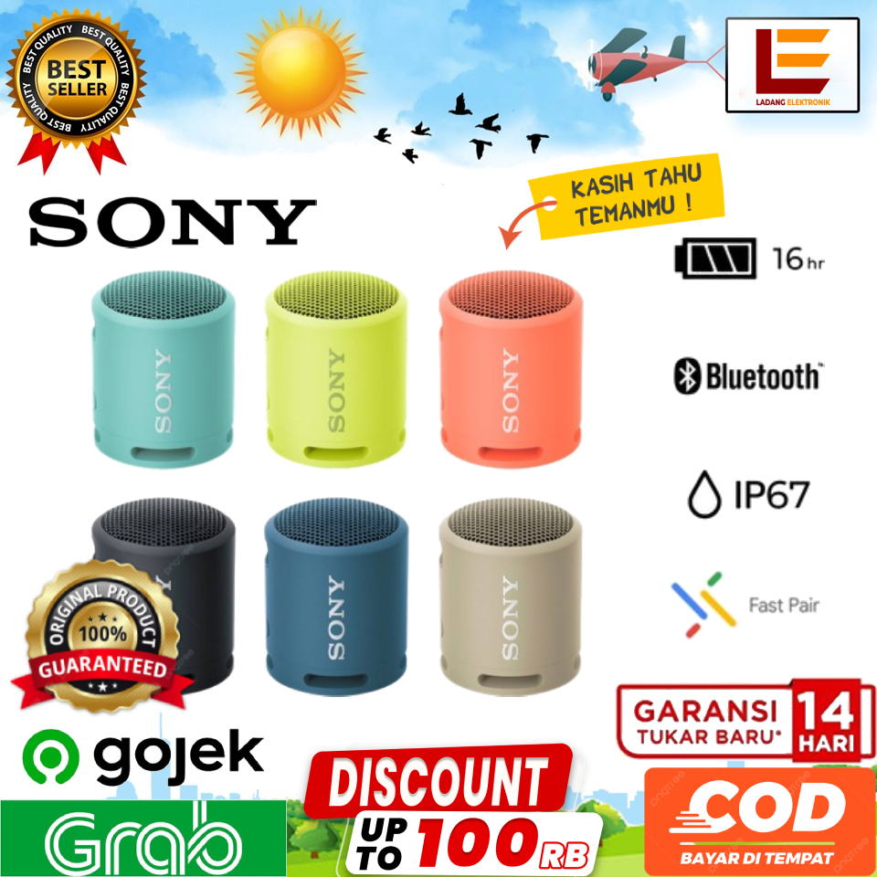 Sony Speaker/Sony Srs-xb13 Outdoor Wireless Portable Waterproof Speaker 【100% Original】
