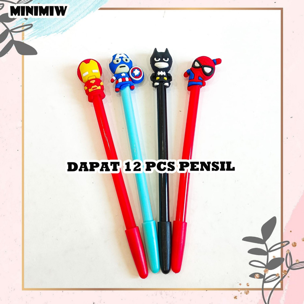 

Selusin pensil graphite infinite Avenggers isi 12 pcs pencil Marveell alat-alat sekolah aesthetic termurah bagus lucu imut COD