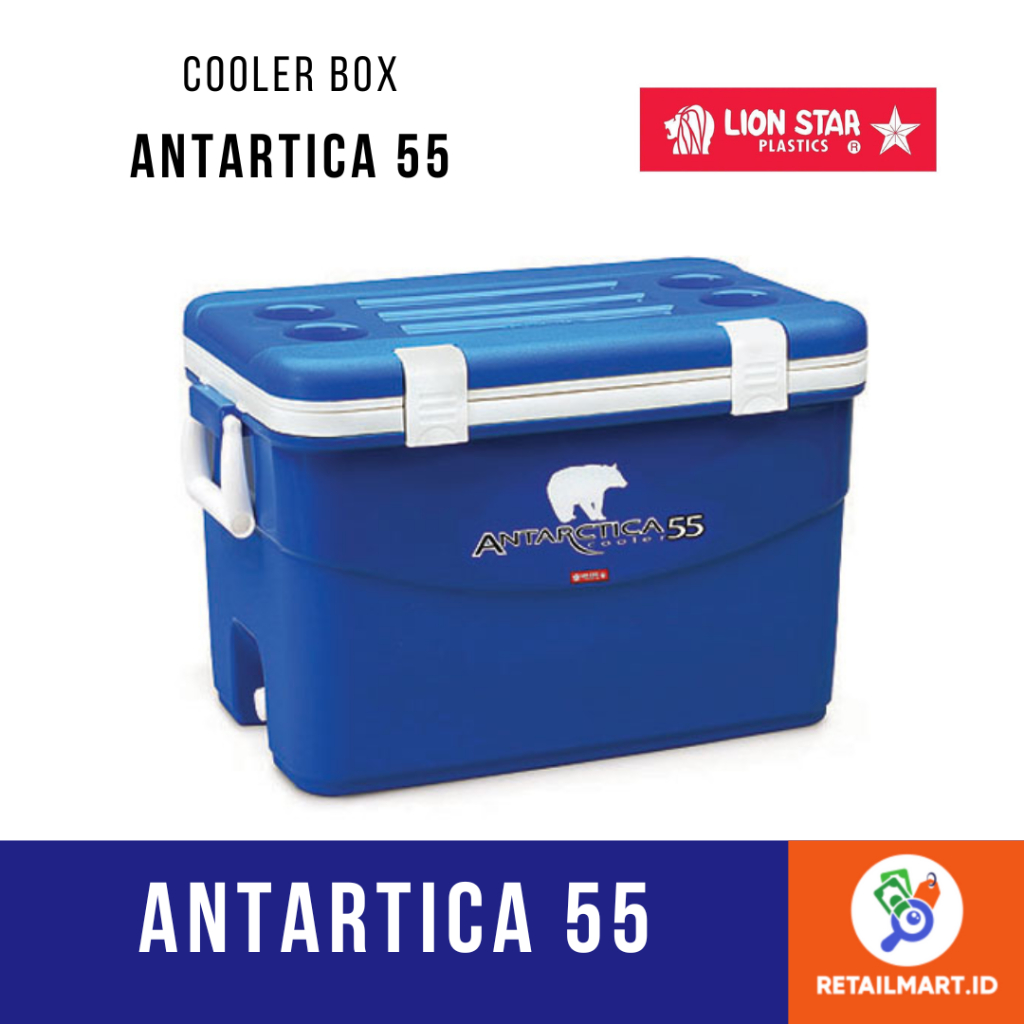 LION STAR : 55 LITER ANTARTICA COOLER BOX / PENYIMPAN ES 55 LITER