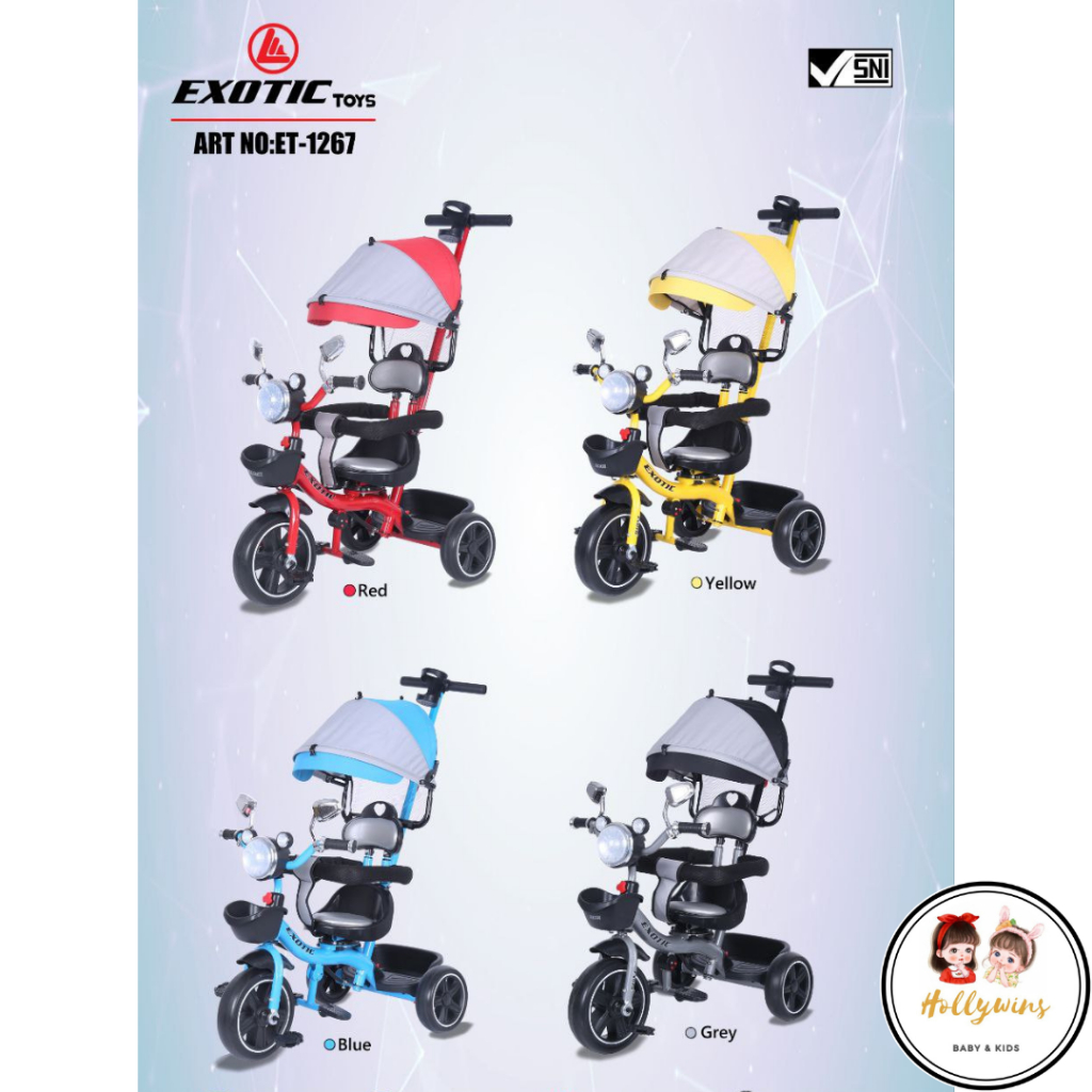 SEPEDA ANAK RODA TIGA  EXOTIC ET 1267