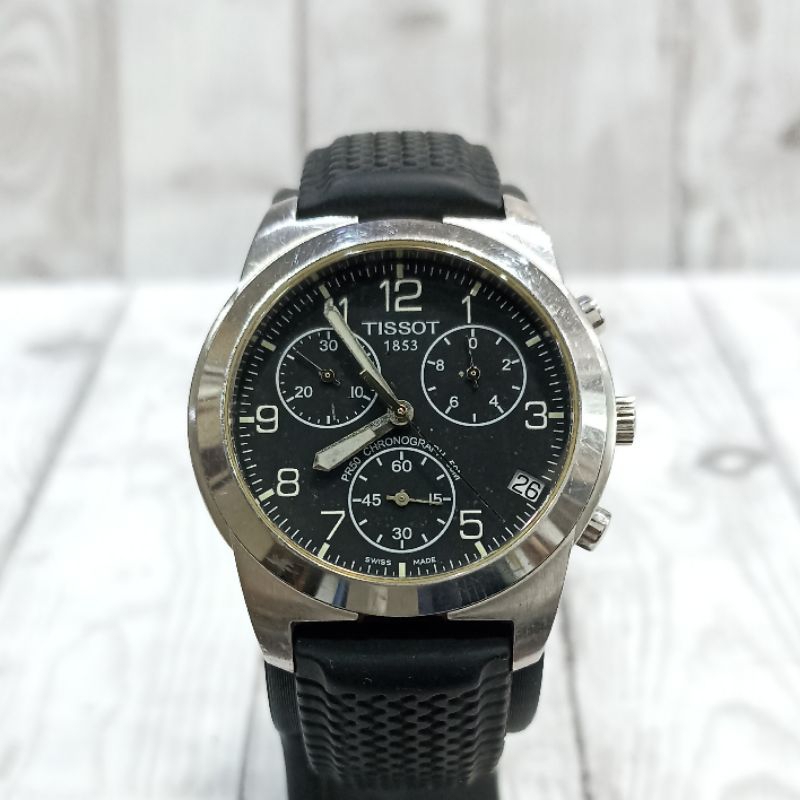 Jam Tangan Tissot PR50 Chronograph Quartz Pria Watch Baterai Branded Original Asli Murah Terbaru