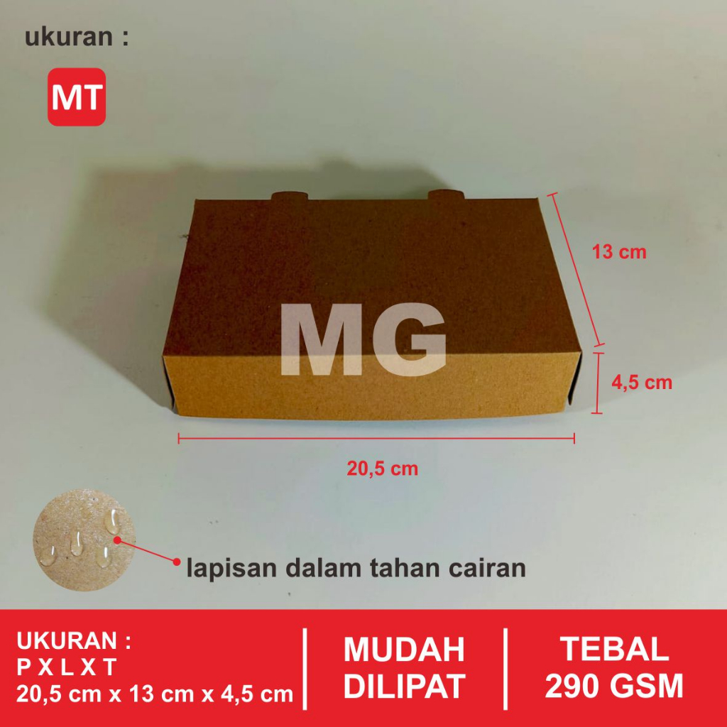 Dus martabak / dus kraft martabak / dus kraft coklat martabak