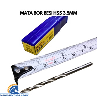 Mata Bor Besi HSS Din 338 Drill Bit 3.5mm 3,5mm 3.5 mm FUJIYAMA CSA
