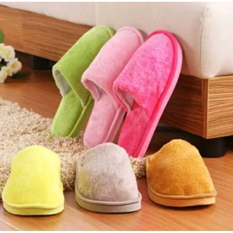 Sendal Rumah Indoor Home Slipper / Sandal Selop Colorful / Sandal Rumah Hotel / Sandal Bulu / Sandal