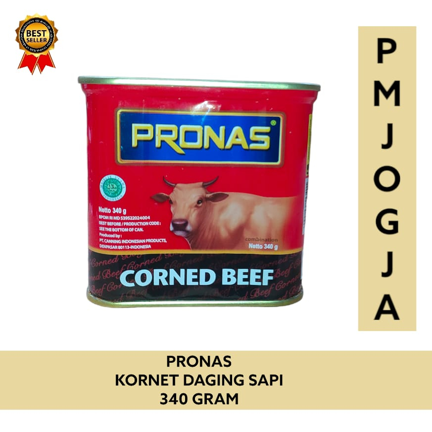 

Pronas Kornet daging Sapi Regular (kemasan kaleng EOE) 340 gram