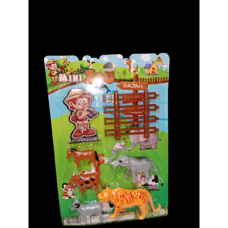 Mainan anak hewan Mini Zoo