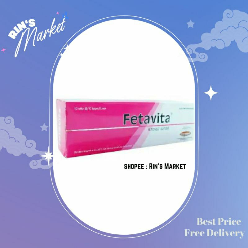 FETAVITA CAP @10 jual ECER per Strip. Vitamin Ibu Hamil, jantung
