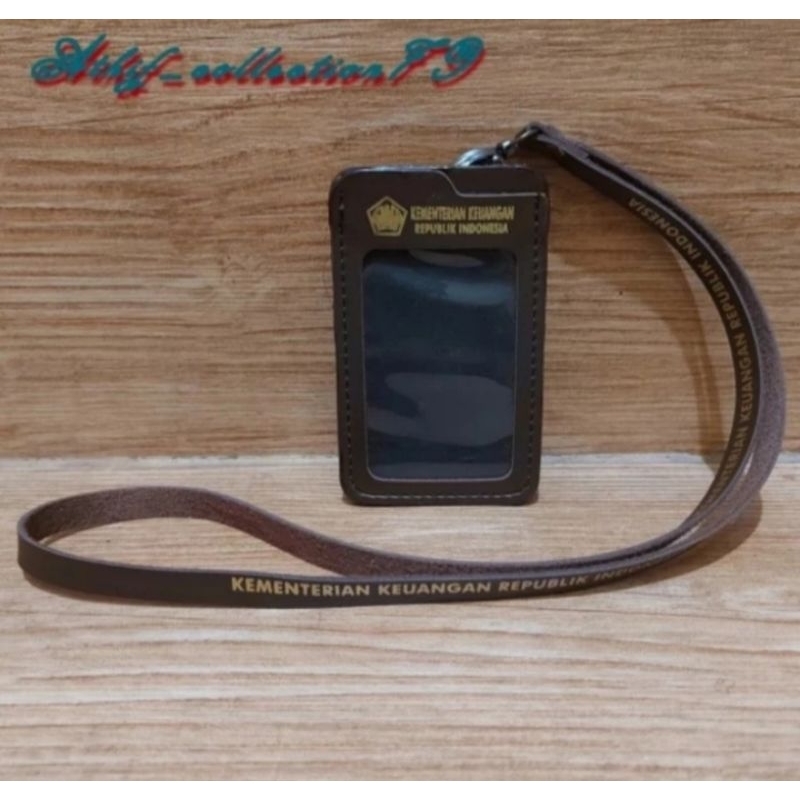 

HOLDER KALUNG ID CARD LOGO KEMENTRIHAN KEUANGAN COKLAT BEST QUALITY PREMIUM