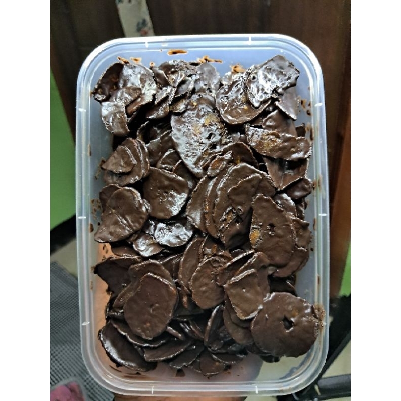 Kripik pisang coklat lumer