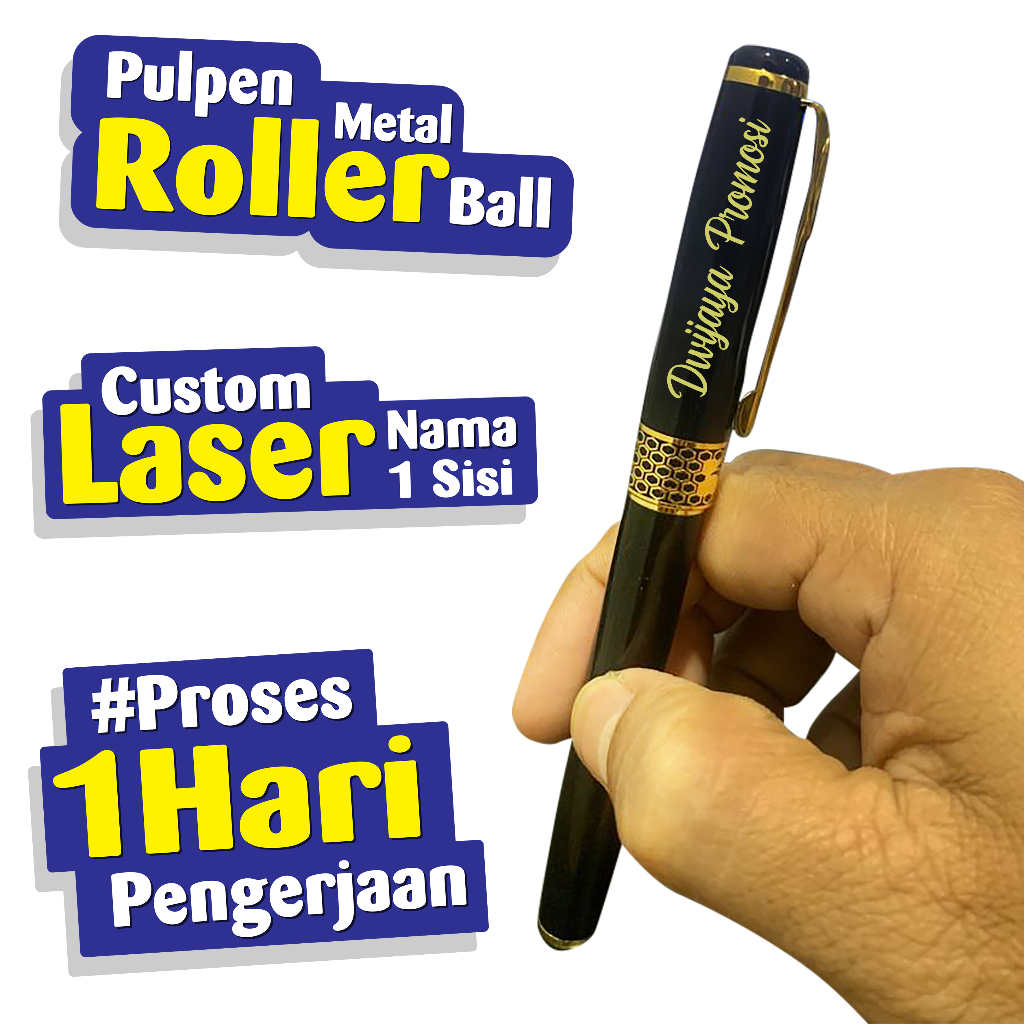 

Pulpen Metal Roller Ball Custom Laser Nama