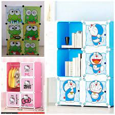 Lemari Plastik 6 Kotak Lemari Plastik Jumbo Lemari Pakaian Gantung Lemari Plastik Karakter Gambar Le