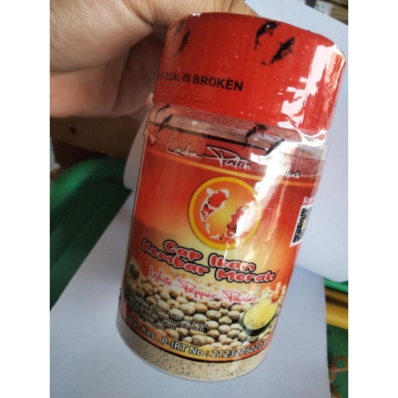 

lada putih halus (cap ikan kembar merah)