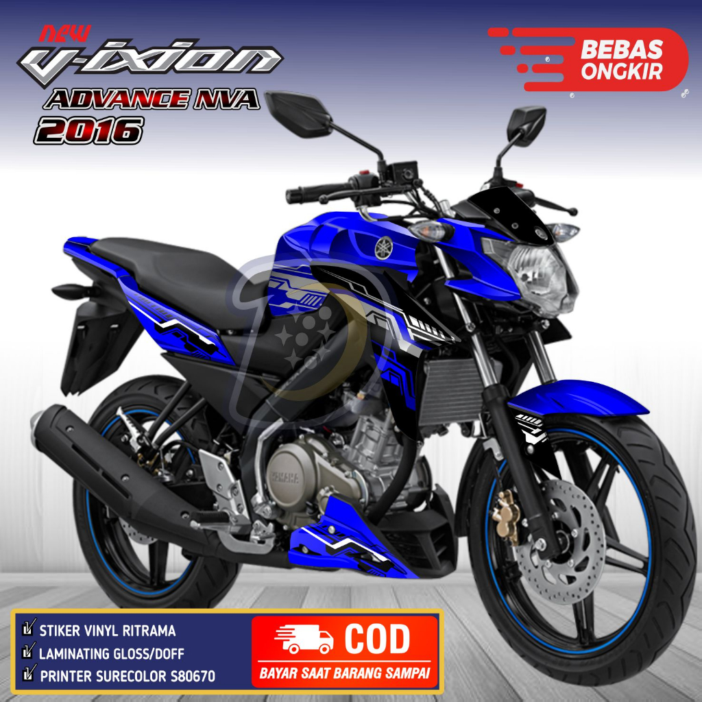 Decal Vixion Advance 2016 Striping Yamaha Vixion NVA Stiker Motor Vixion Advance Hitech