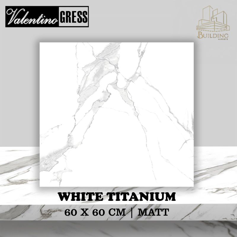 Granite Lantai 60x60 WHITE TITANIUM/