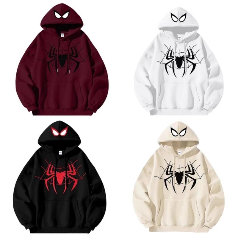 ALU • SPIDERMAN SWEATER HOODIE UNISEX COUPLE
