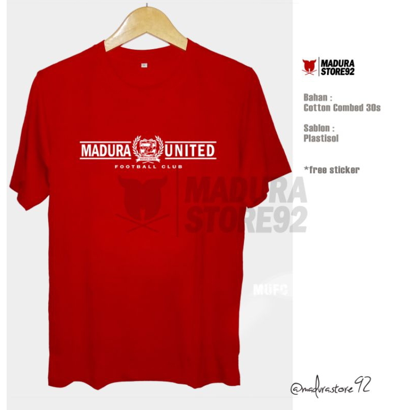 Kaos Madura United kconk merah