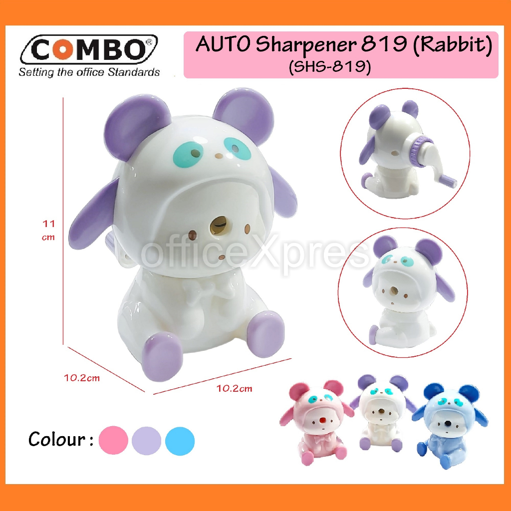 

Serutan Pensil / Rautan Pensil / Rautan Meja Putar Rabbit (Kelinci) / Sharpener 819 Anti Selip Auto-Feed