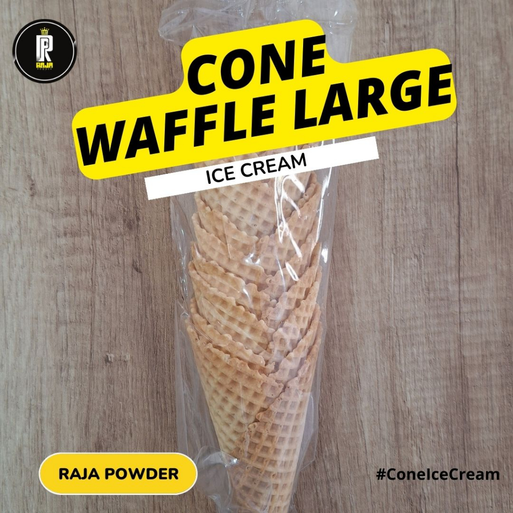 

Cone Ice Cream Es Krim Large Cone Waffle Besar Kerucut 1 pack 10 pcs