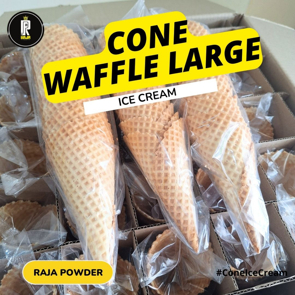 

Cone Ice Cream Large Es Krim Cone Waffle Besar Kerucut 1 karton 250 pcs